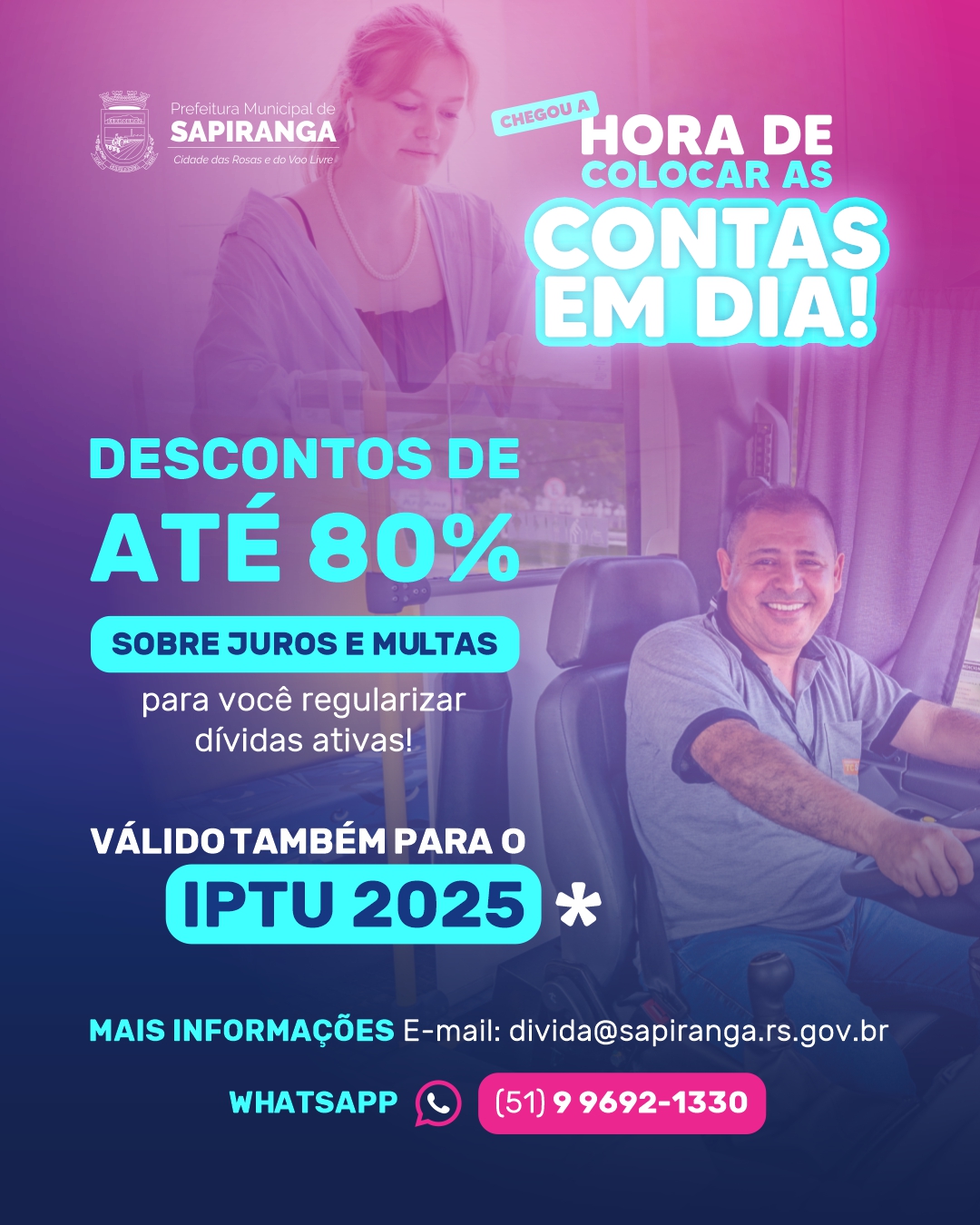 REFISA 2025 CONTAS EM DIA - com IPTU card