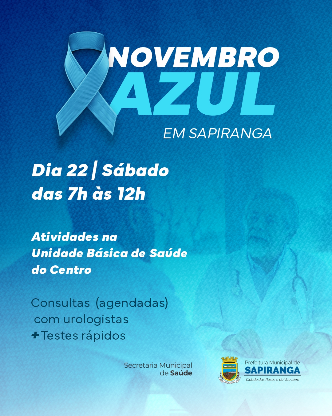 atividades NOVEMBRO AZUL 2025 feed