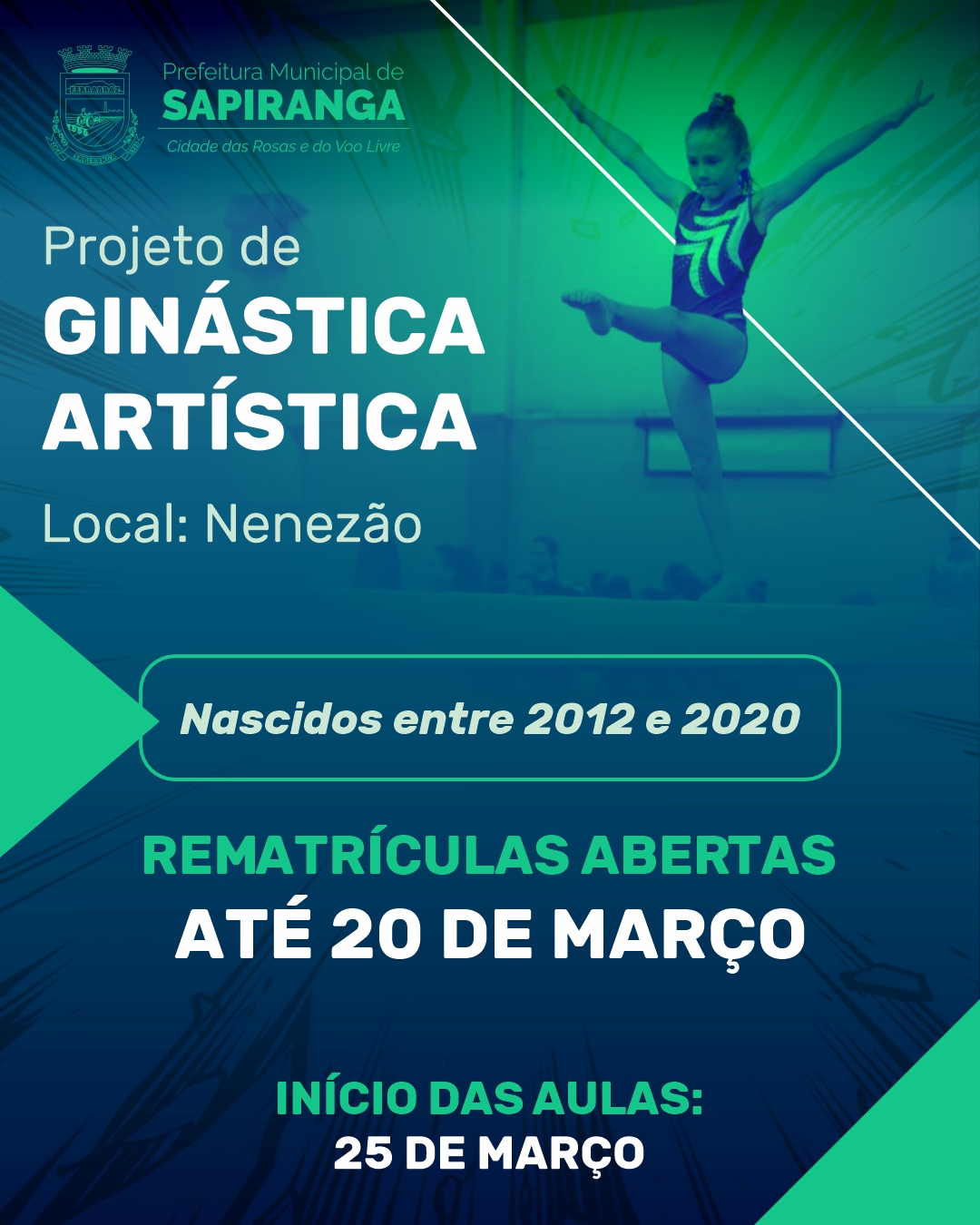 card inscrições ginástica artística 2026 sem qr code