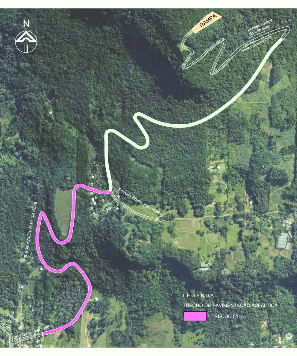 Pavimentação qualifica acesso ao Morro Ferrabraz