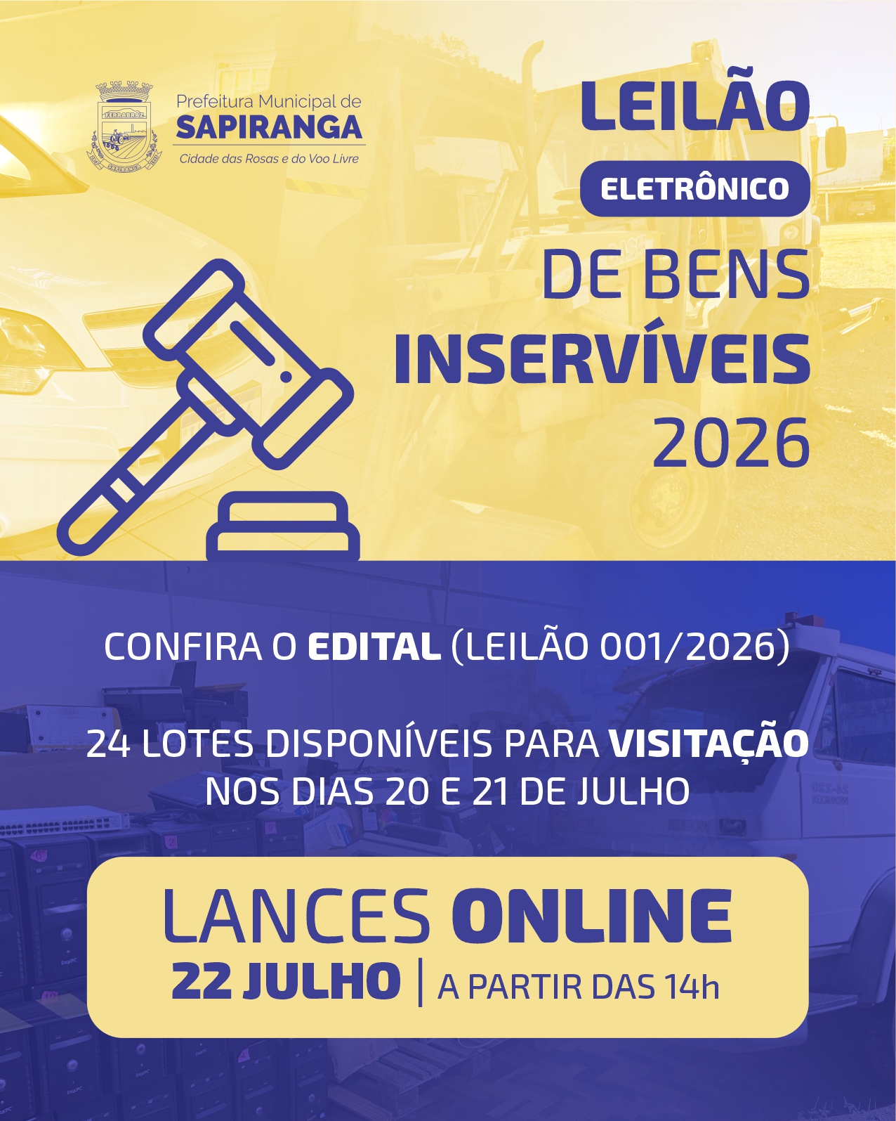 LEILÃO BENS INSERVÍVEIS 2026 - feed